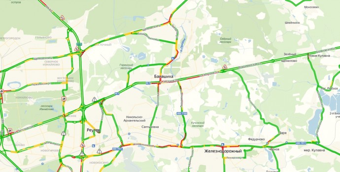 Пробки егорьевское шоссе сейчас карта смотреть онлайн бесплатно