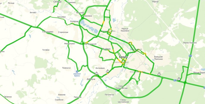 Пробки брянск сейчас. Яндекс карты Брянск. Пробки Брянск онлайн.